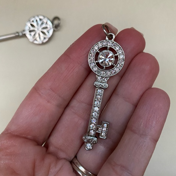 Jewelry - 🎉🗝Sale 2 Silver Key Necklace Charms